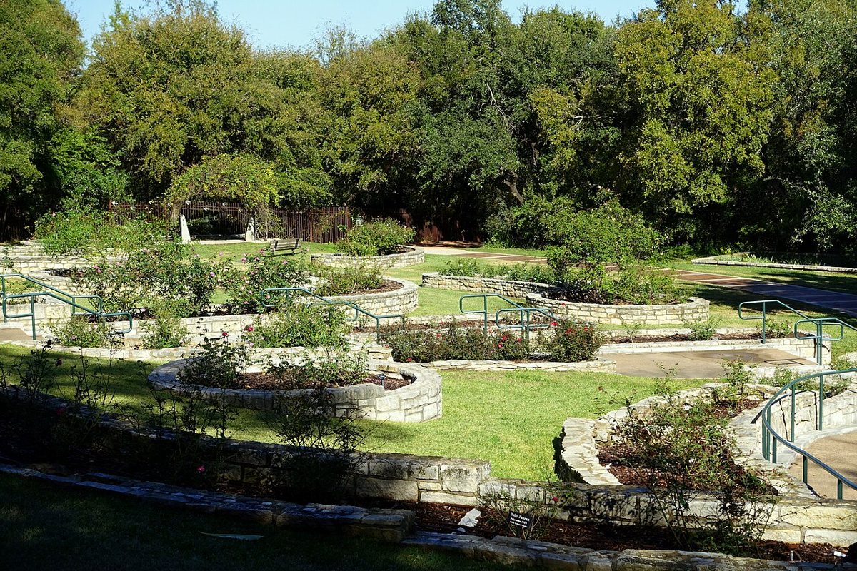 azaleas and blooming paths at Zilker Botanical Garden